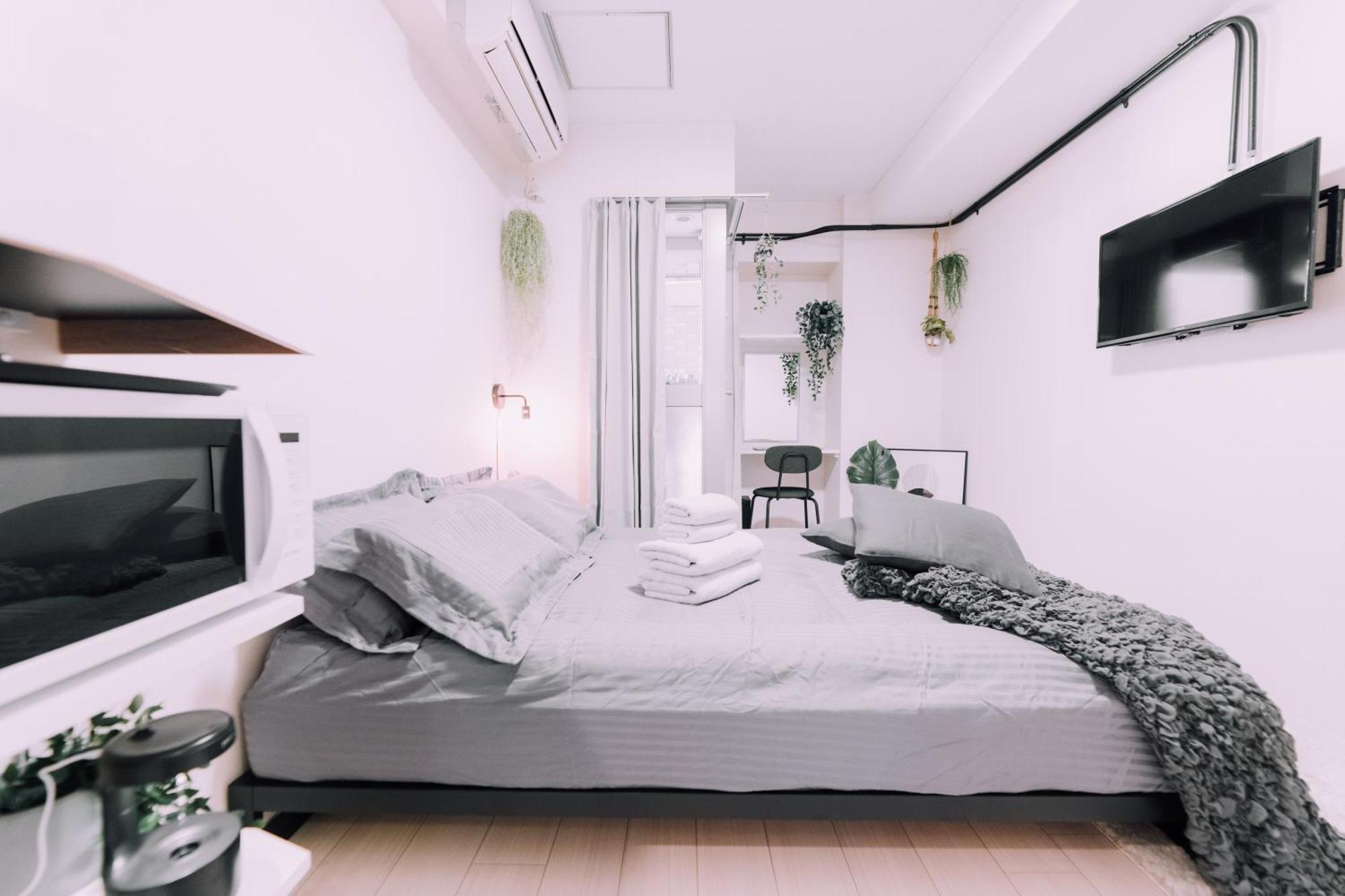Minimalist Loft Namba Compact With A 24-hour Gym Ma503 Apartamento *